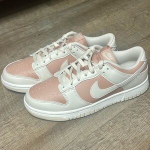 Women’s Nike Dunk Low Blush and Cream Sneakers